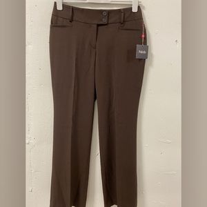 5/$25 *◀️ NWT Rafaella Brown Curvy Dress Slacks